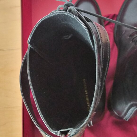 Tamara Mellon Nagoya Black Combat Boots Sz 40.5 - Picture 5 of 10